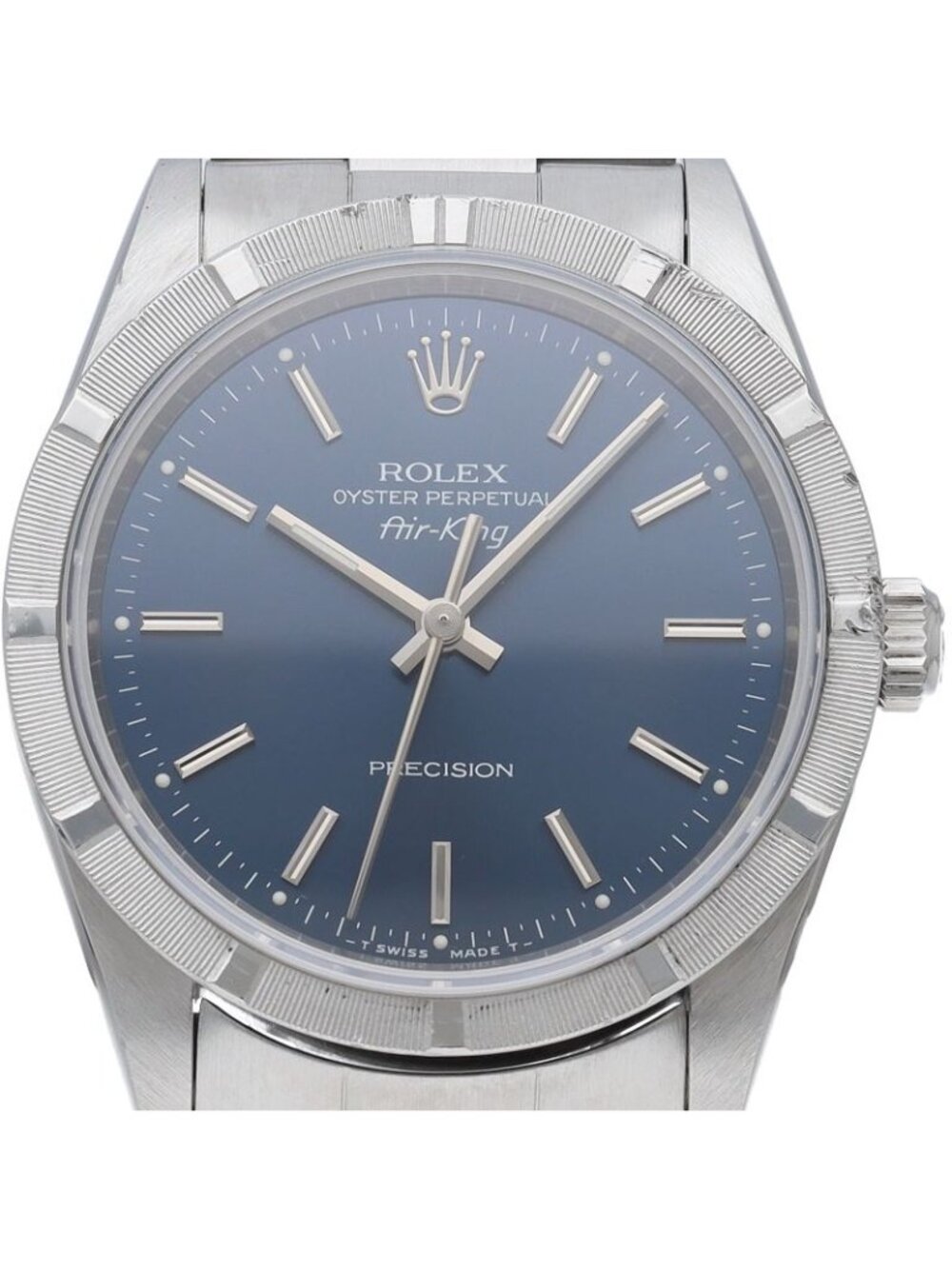 Rolex Air King SS Watch Blue